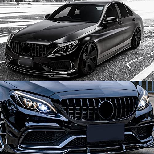 Parrilla delantera estilo C63 AMG para Mercedes Benz Clase - Imagen 3
