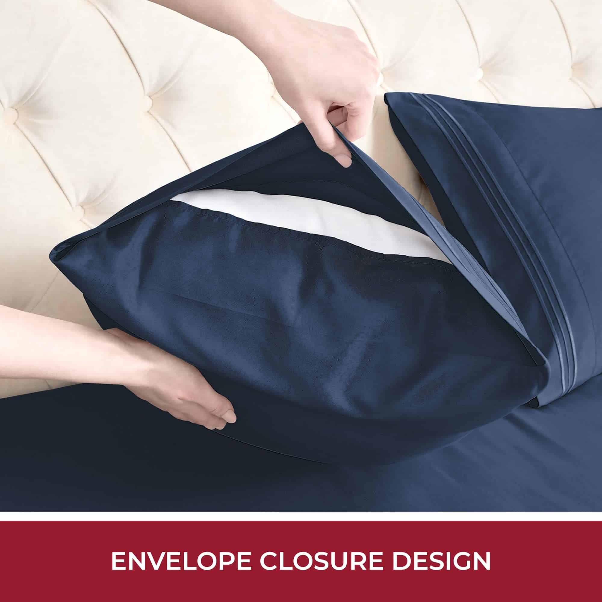 Juego de sábanas Mellanni RV Short Queen -Azul Marino - Imagen 8