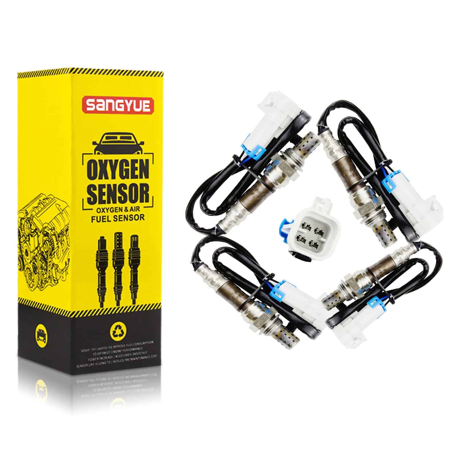 Sangyue 4X Sensor de Oxígeno para 2003 2004 2005 Chevrolet