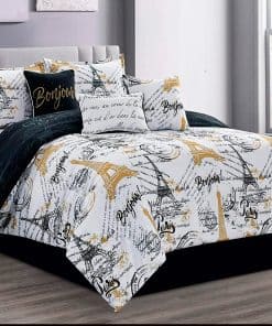 Set de edredón California King Size Paris de Sapphire Home