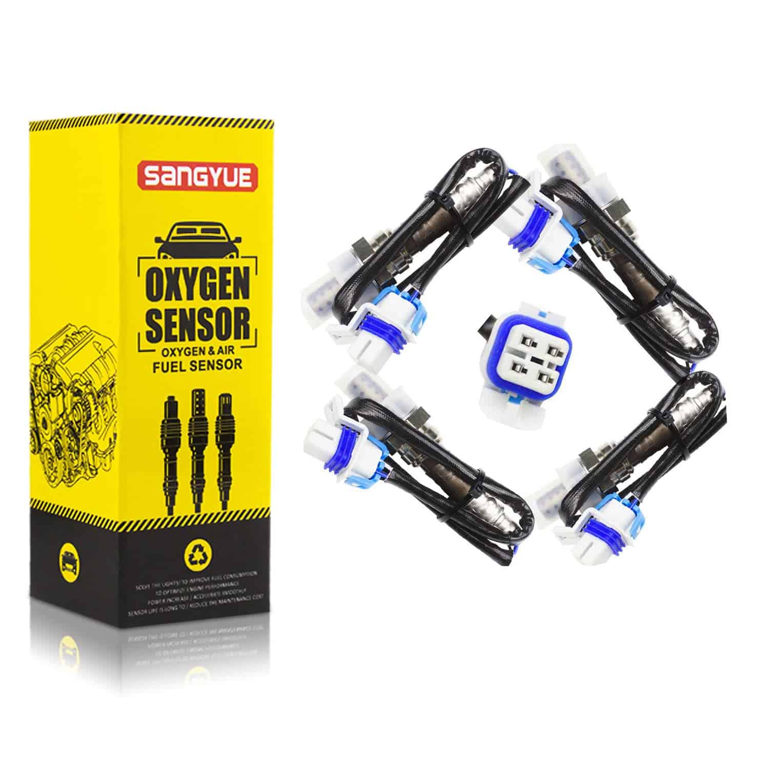 Sangyue 4x Sensor de Oxígeno para 2003 2004 2005 Chevrolet