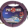 Cable de Instrumento Pig Hog Riviera Purple, Recto a Ángulo