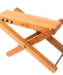 Miwayer Bamboo 4 Gears Adjustable Upscale Guitar Foot Rest