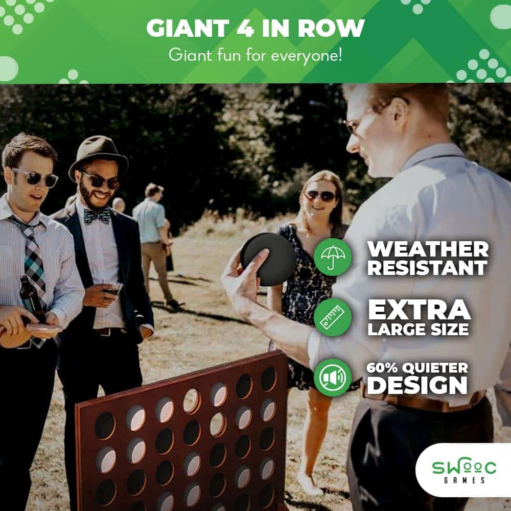 SWOOC Games - Juego Gigante Cuatro en Línea (Todo Clima) - Imagen 3