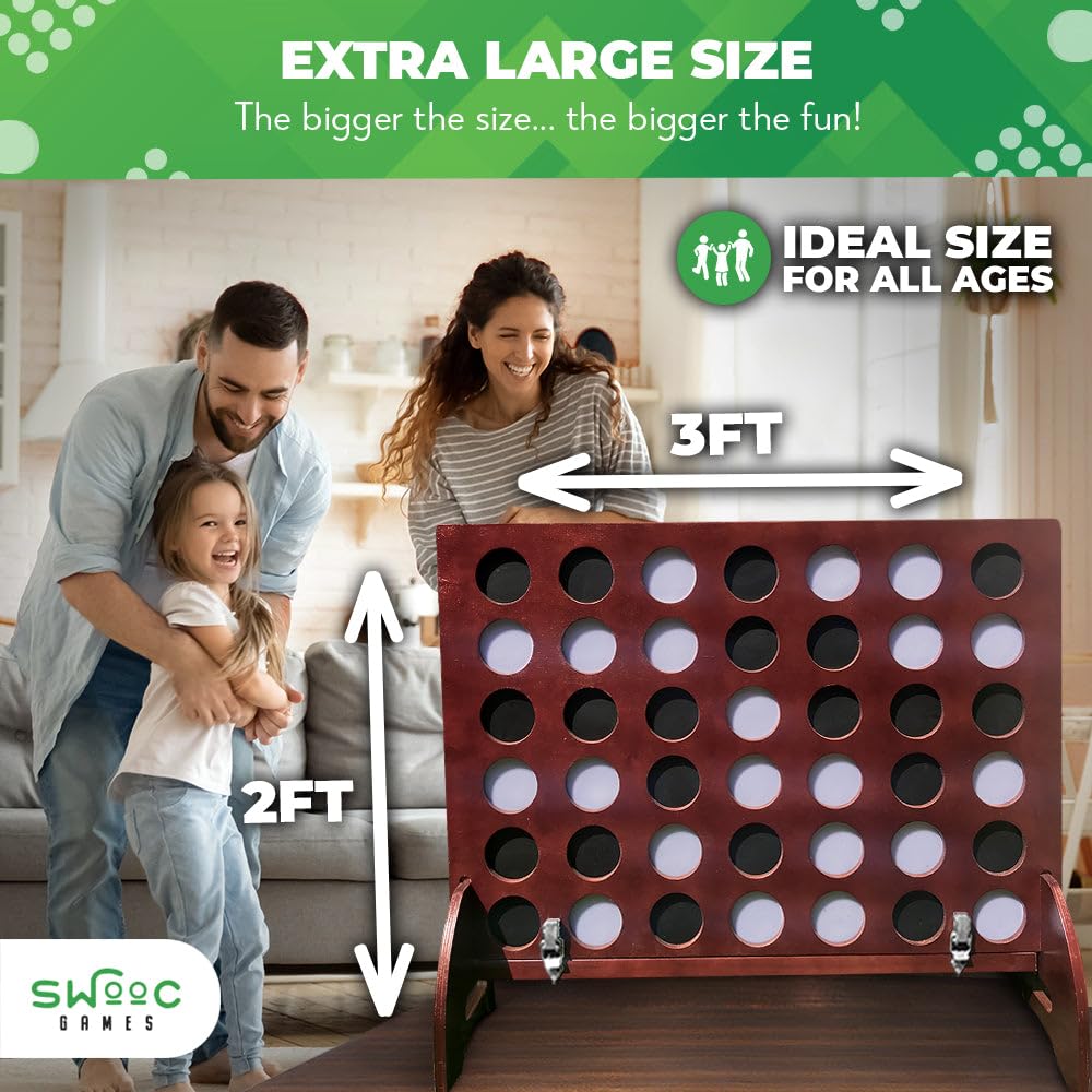 SWOOC Games - Juego Gigante Cuatro en Línea (Todo Clima) - Imagen 7