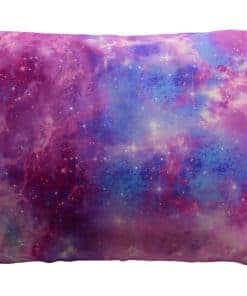 Funda de Almohada de Seda 100% Pura de -Galaxia Rosa