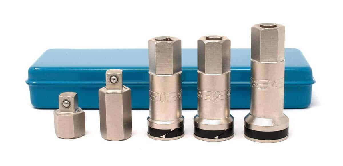 Juego de 6 llaves de bujías de pared delgada fabricadas en