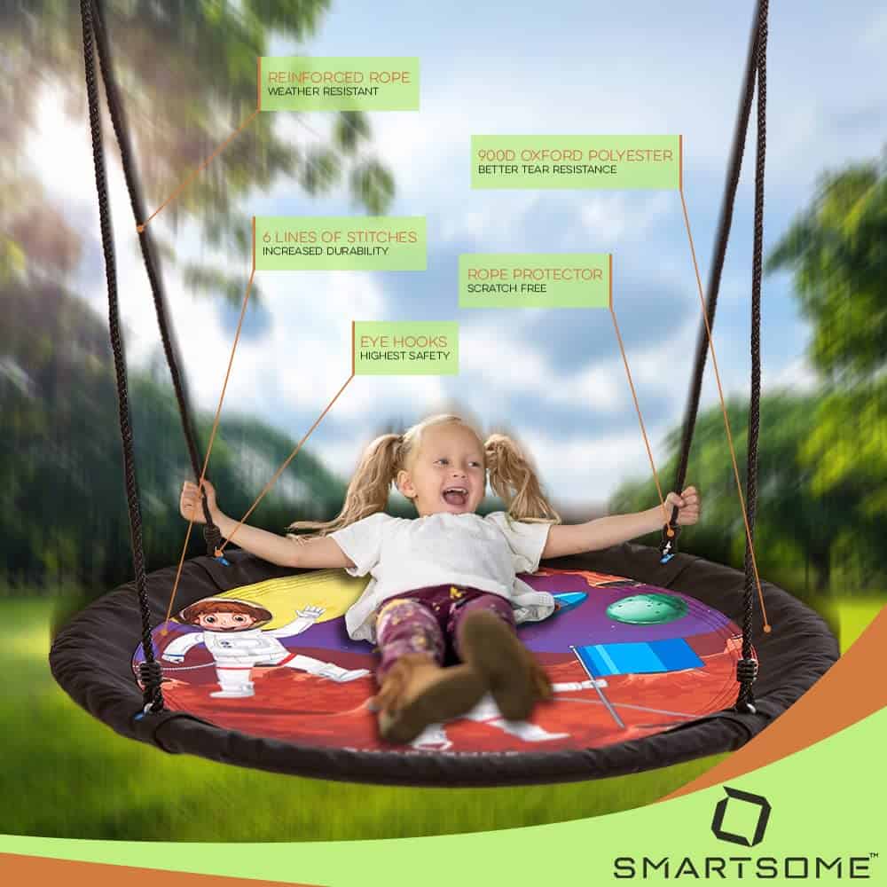 Smartsome Columpio de Árbol Grande para Niños - Columpio de - Imagen 8