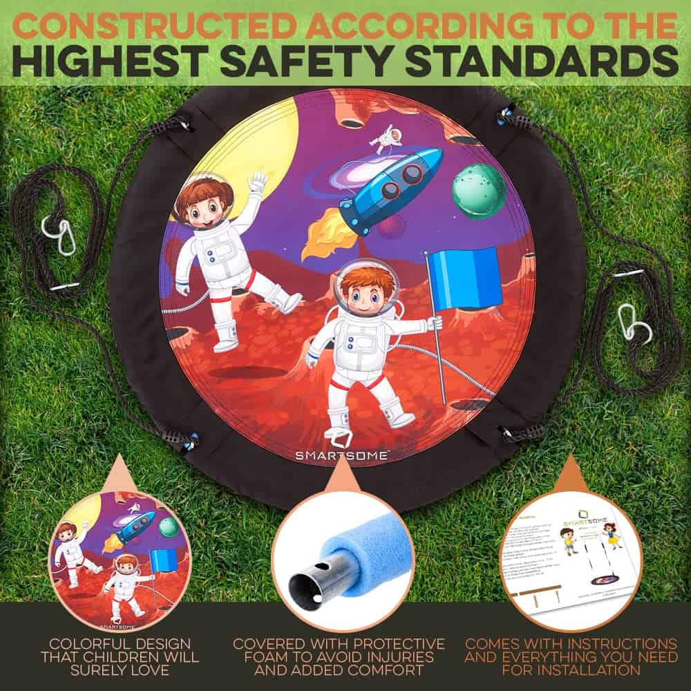 Smartsome Columpio de Árbol Grande para Niños - Columpio de - Imagen 7