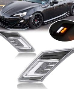 Juegos de luces LED blancas/ámbar de lente clara para