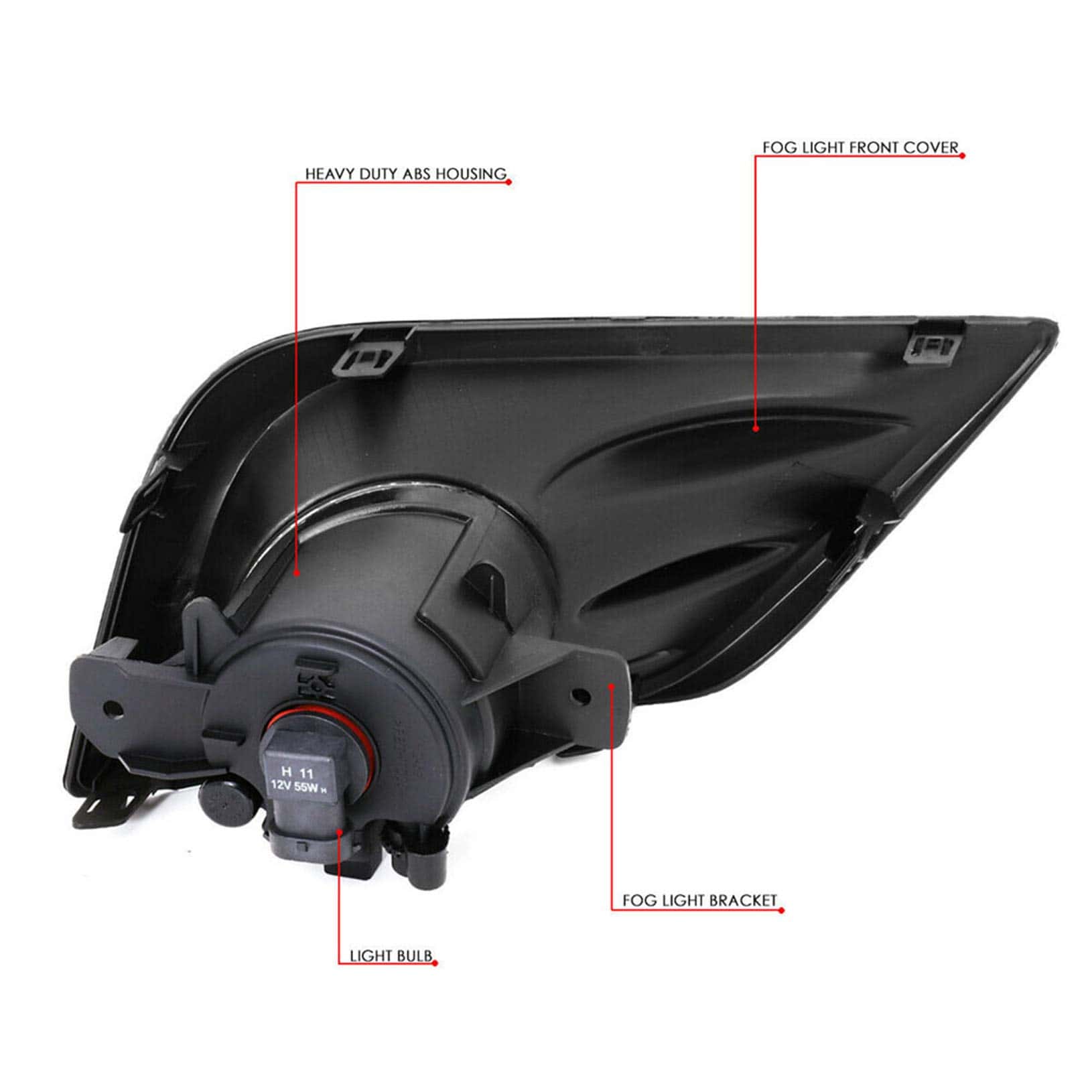Lámpara de niebla para parachoques con lente clara de - Imagen 4