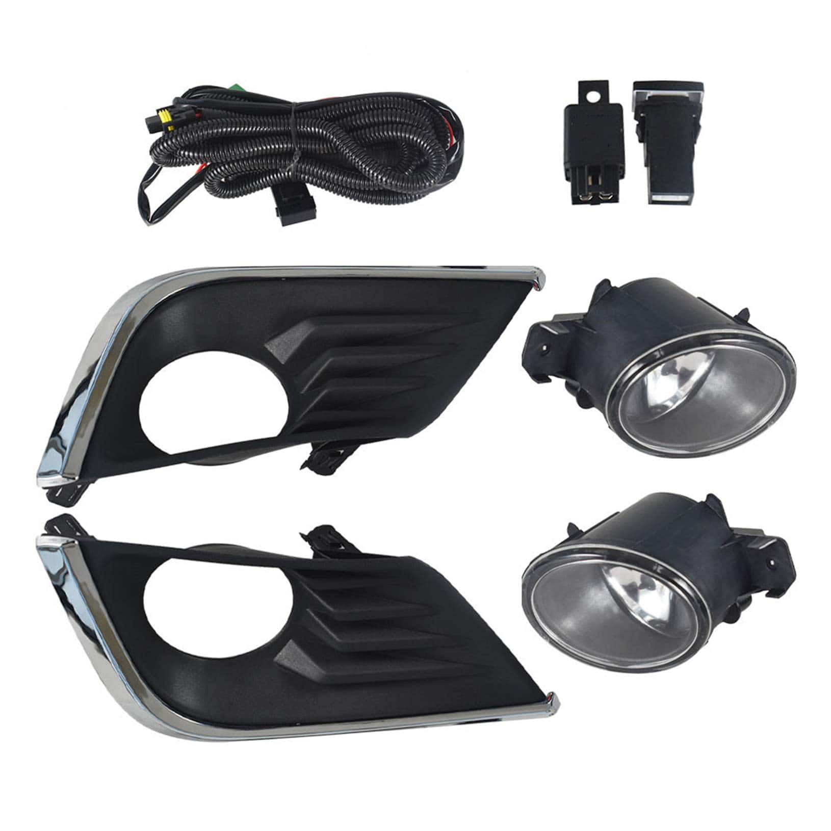 Lámpara de niebla para parachoques con lente clara de