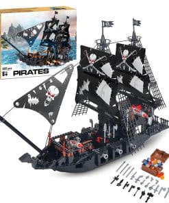 Set de Construcción de Barco Pirata Negro BRICK STORY de