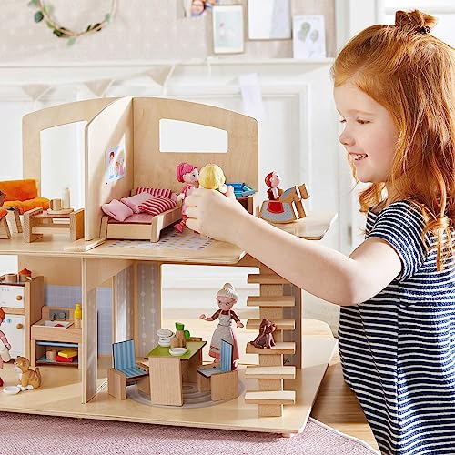 Casa de Muñecas HABA Little Friends Town Villa con 10 - Imagen 7