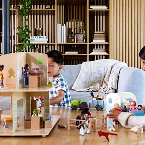 Casa de Muñecas HABA Little Friends Town Villa con 10 - Imagen 9