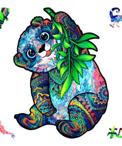 Rompecabezas de Madera Original UNIDRAGON - Panda Serio,