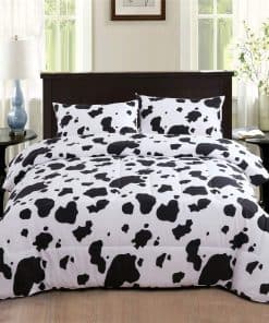 Juego de Colcha de Estampado de Vaca PERFEMET Juego de