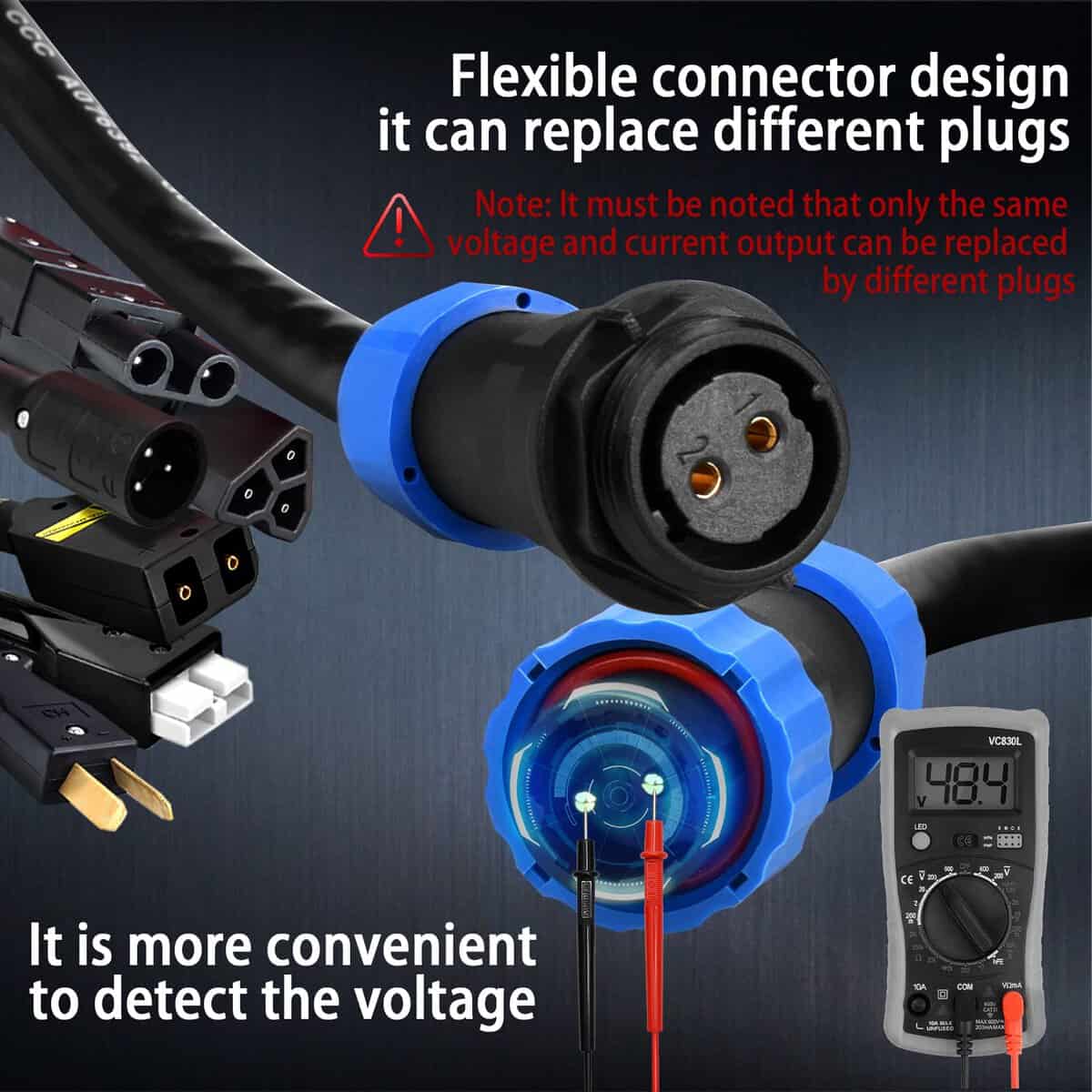 Cargador de Carro de Golf LZFAN, Cargador de Batería para - Imagen 5