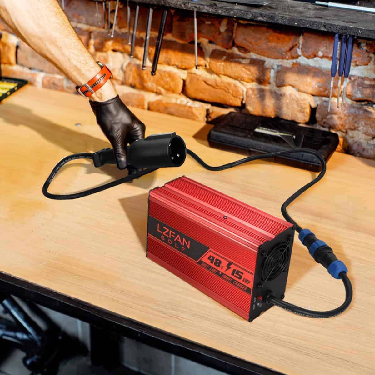 Cargador de Carro de Golf LZFAN, Cargador de Batería para - Imagen 9