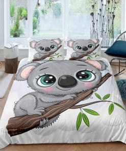 Juego de ropa de cama Homewish Cute Koala 2 piezas para