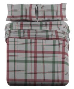 Juego de Sábanas de Franela Royal Tradition -Estampado de Cu