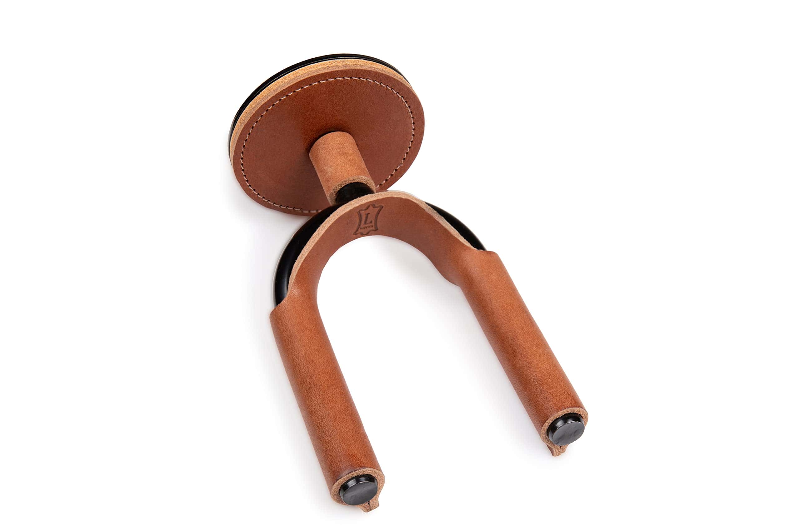 Colgador de guitarra de acero forjado -Negro y bronceado - Imagen 5