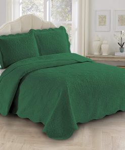 Juego de Colcha y Edredón de Cama AZORE LINEN Sólido