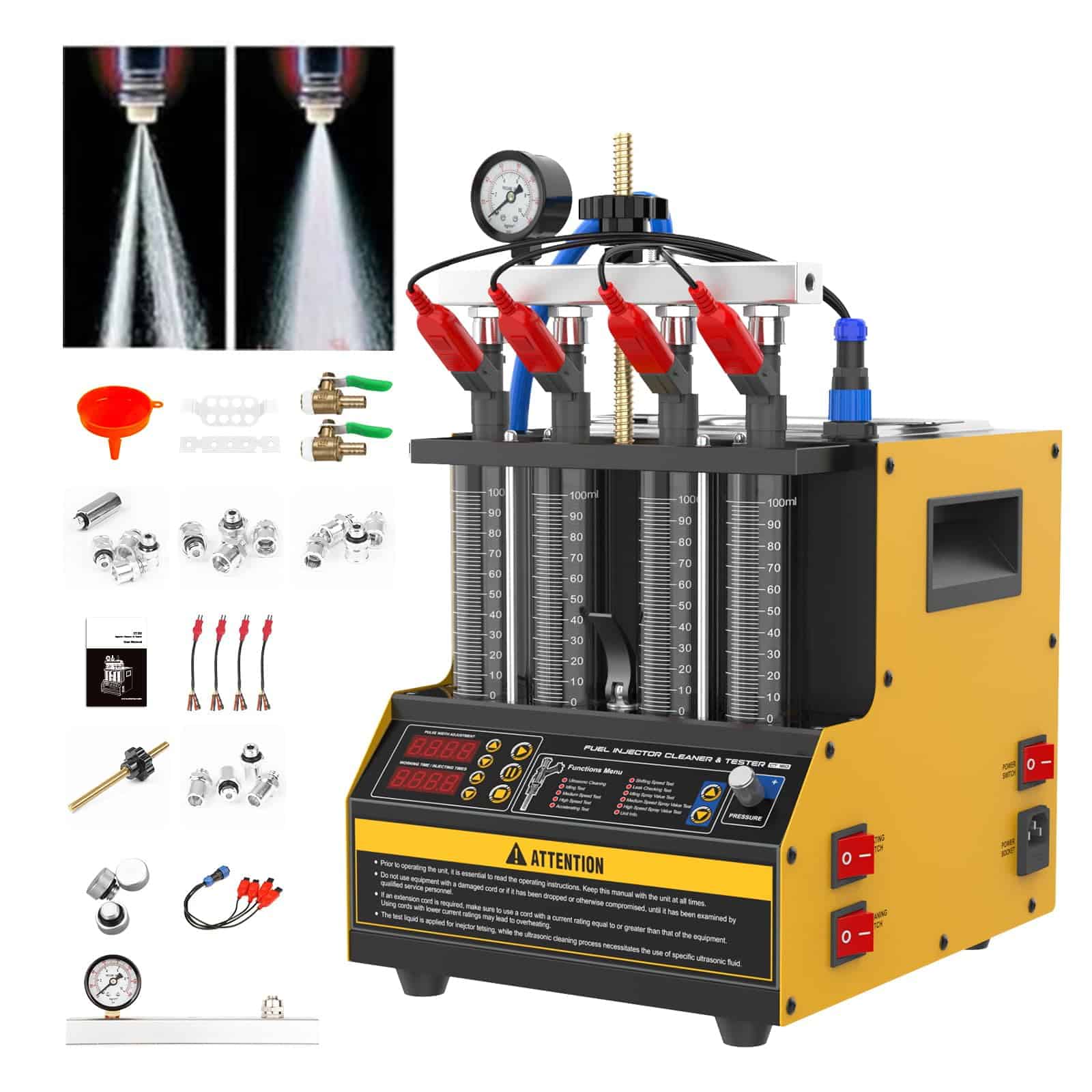 Limpiador y probador de inyectores de combustible CT160,