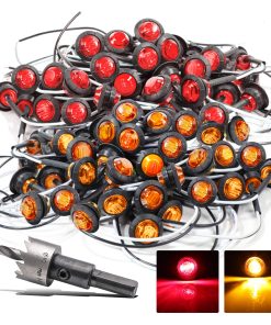 Luces Indicadoras Lateral con 3 LED 100 Ámbar 100 Rojo Mini