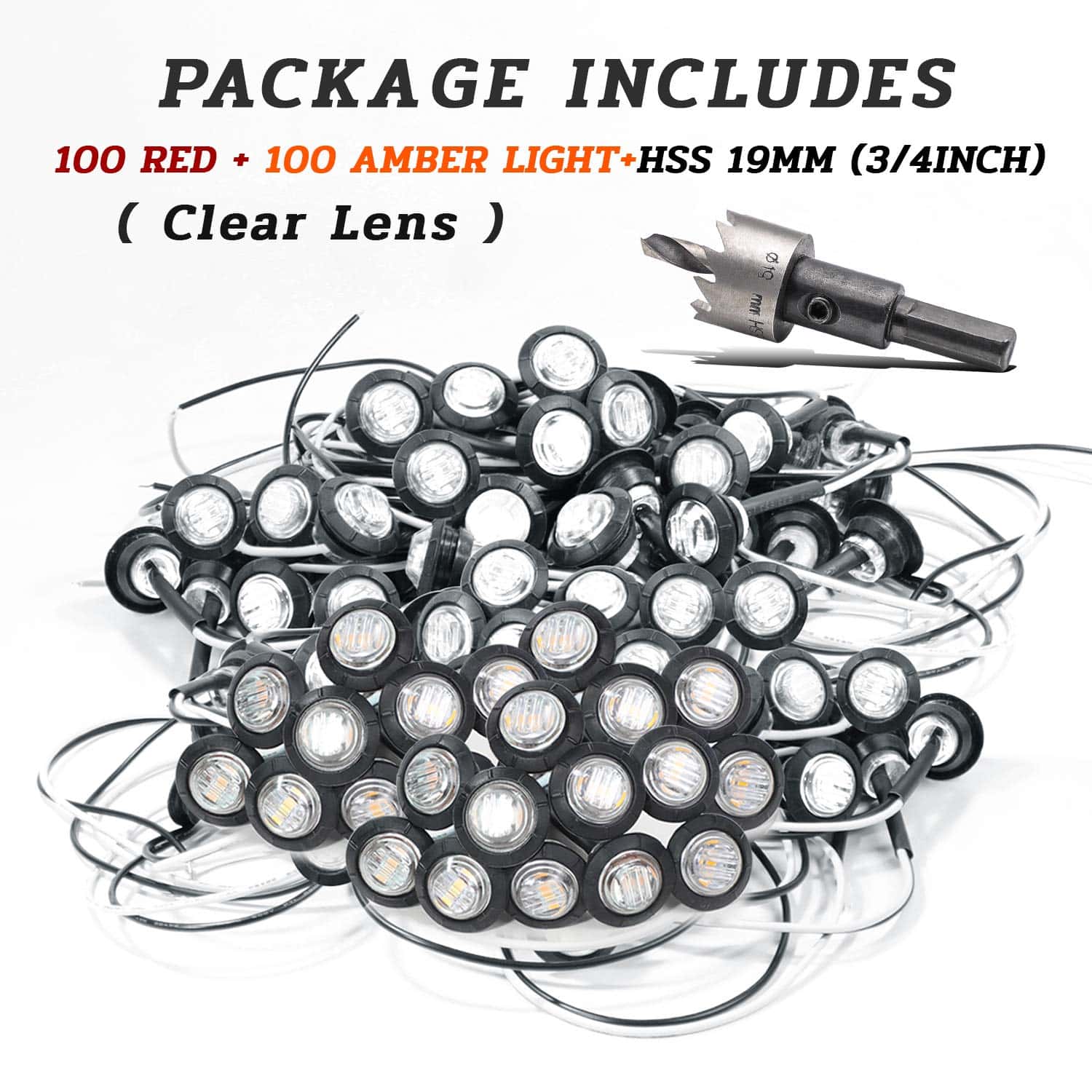 Pack de 200 Luces Marcadoras Laterales Mini Redondas de 3/4 - Imagen 8