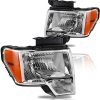Conjunto de faros delanteros ALS compatible con Ford F150