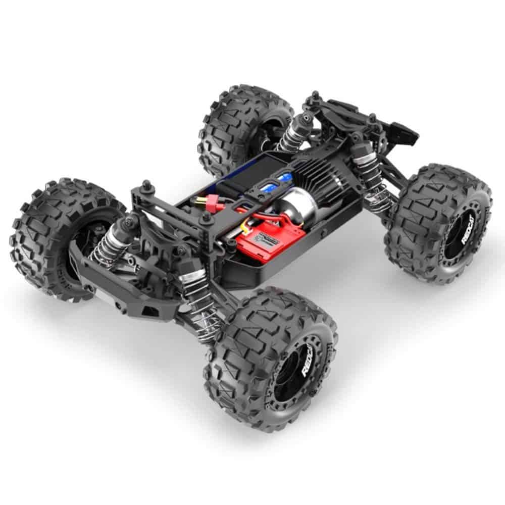 Camión monstruo escala 1/16 Redcat Racing Volcano-16 - Rojo - Imagen 6
