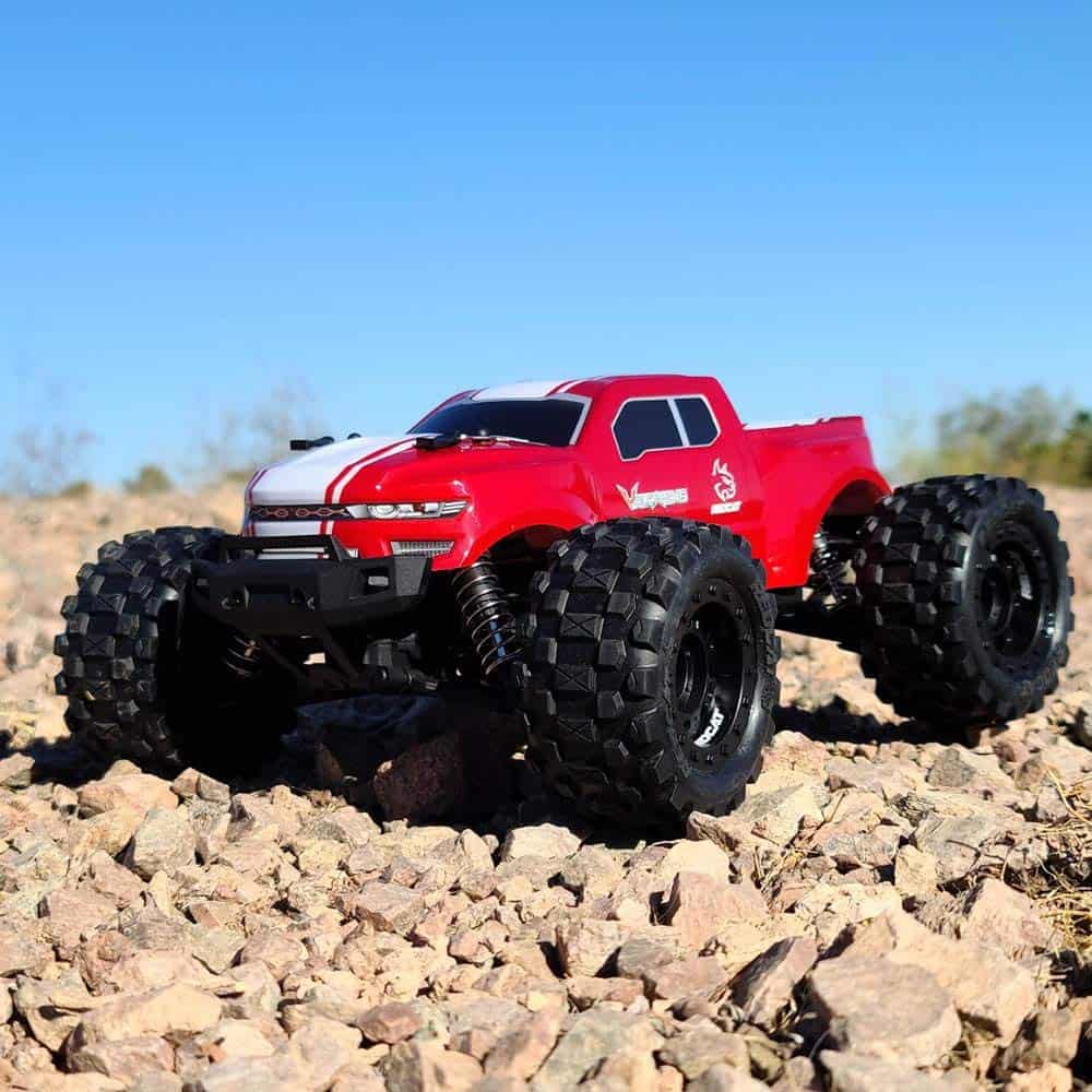 Camión monstruo escala 1/16 Redcat Racing Volcano-16 - Rojo - Imagen 4
