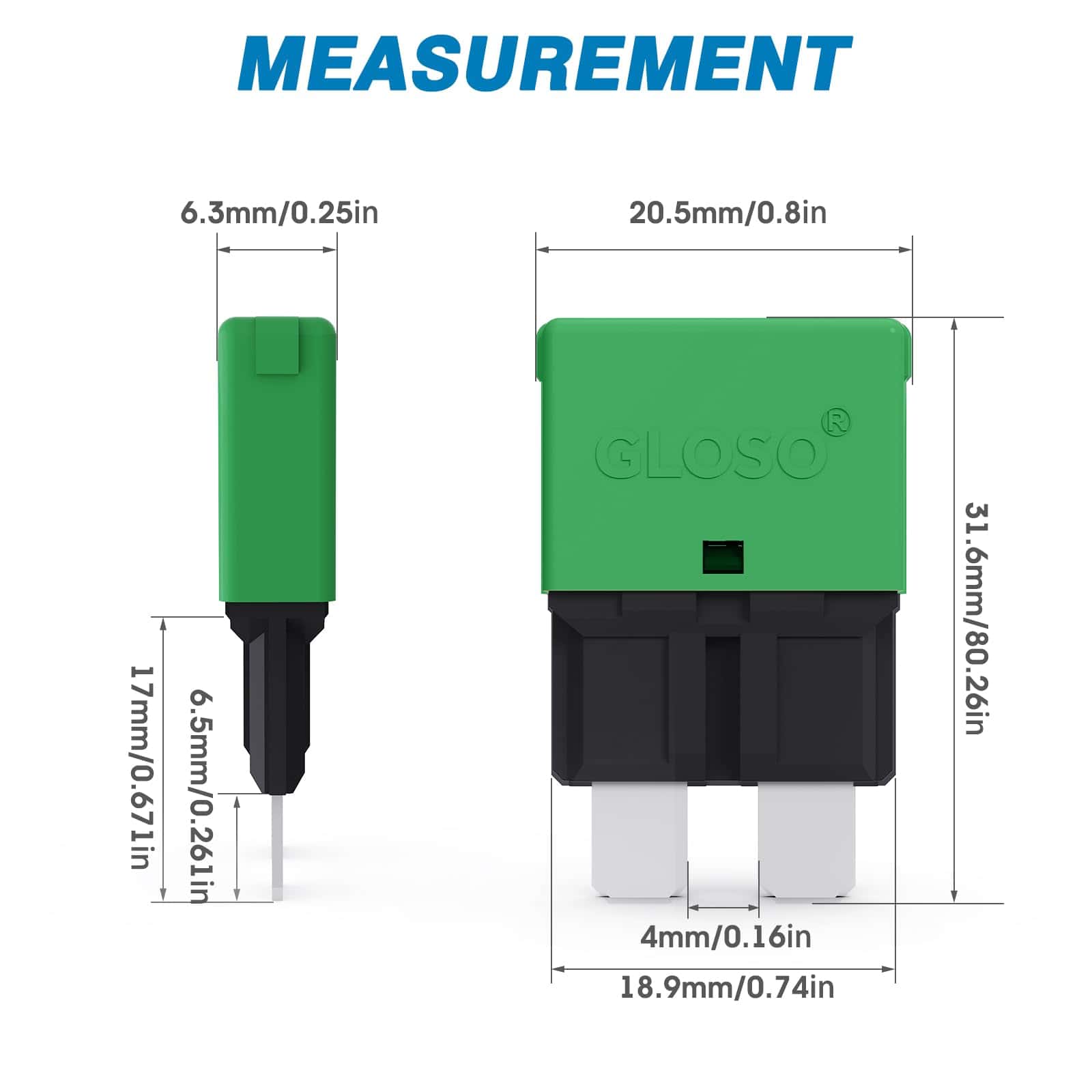 Interruptores de Circuito GLOSO E37 Auto Reset de Perfil - Imagen 3