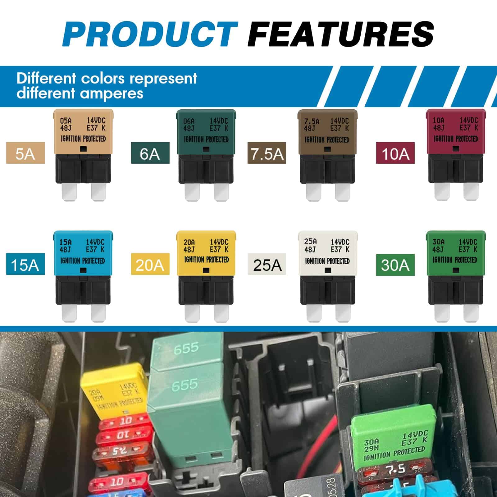 Interruptores de Circuito GLOSO E37 Auto Reset de Perfil - Imagen 4