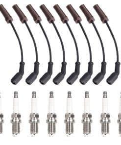 MCK 8x Bujía de Platino con Cableado Compatible con