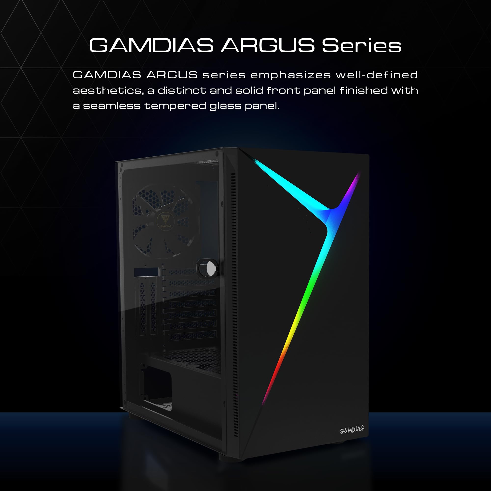 GAMDIAS Torre de ordenador para juegos de gama media ATX - Imagen 7