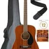 Guitarra Acústica Dreadnought Fender CD-60S Top Sólido -