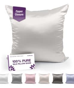 Funda de Almohada de Seda 100% Mulberry Park -Marfil