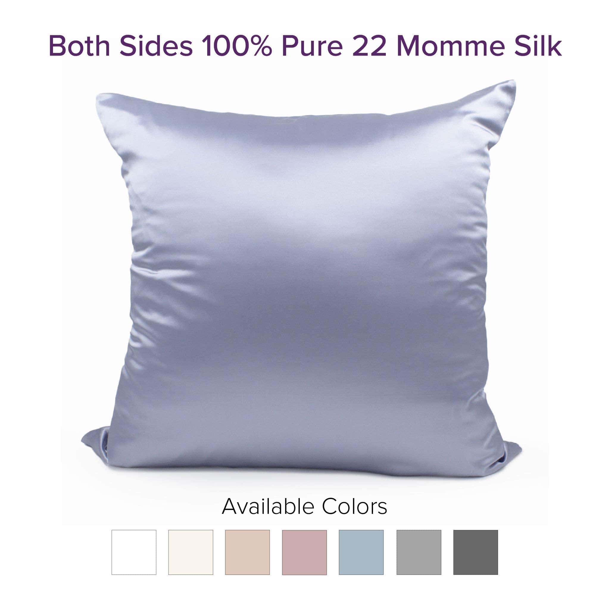 Funda de almohada de seda 100% Mulberry Park -Azul acero - Imagen 4