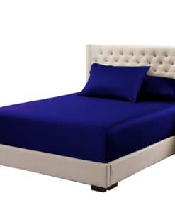 Sábana Ajustable de Bambú Royal Hotel Bedding, -Azul Real