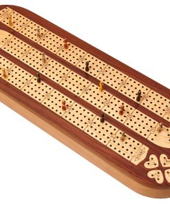 Tablero de Cribbage de Madera Continuo de 4 Pistas PALM