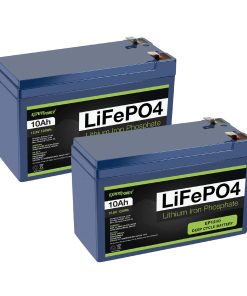 Paquete de 2 baterías recargables de ciclo profundo de