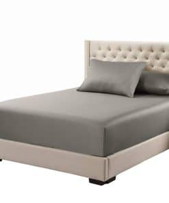 Sábana Ajustable de Bambú de Royal Hotel Bedding, -Gris