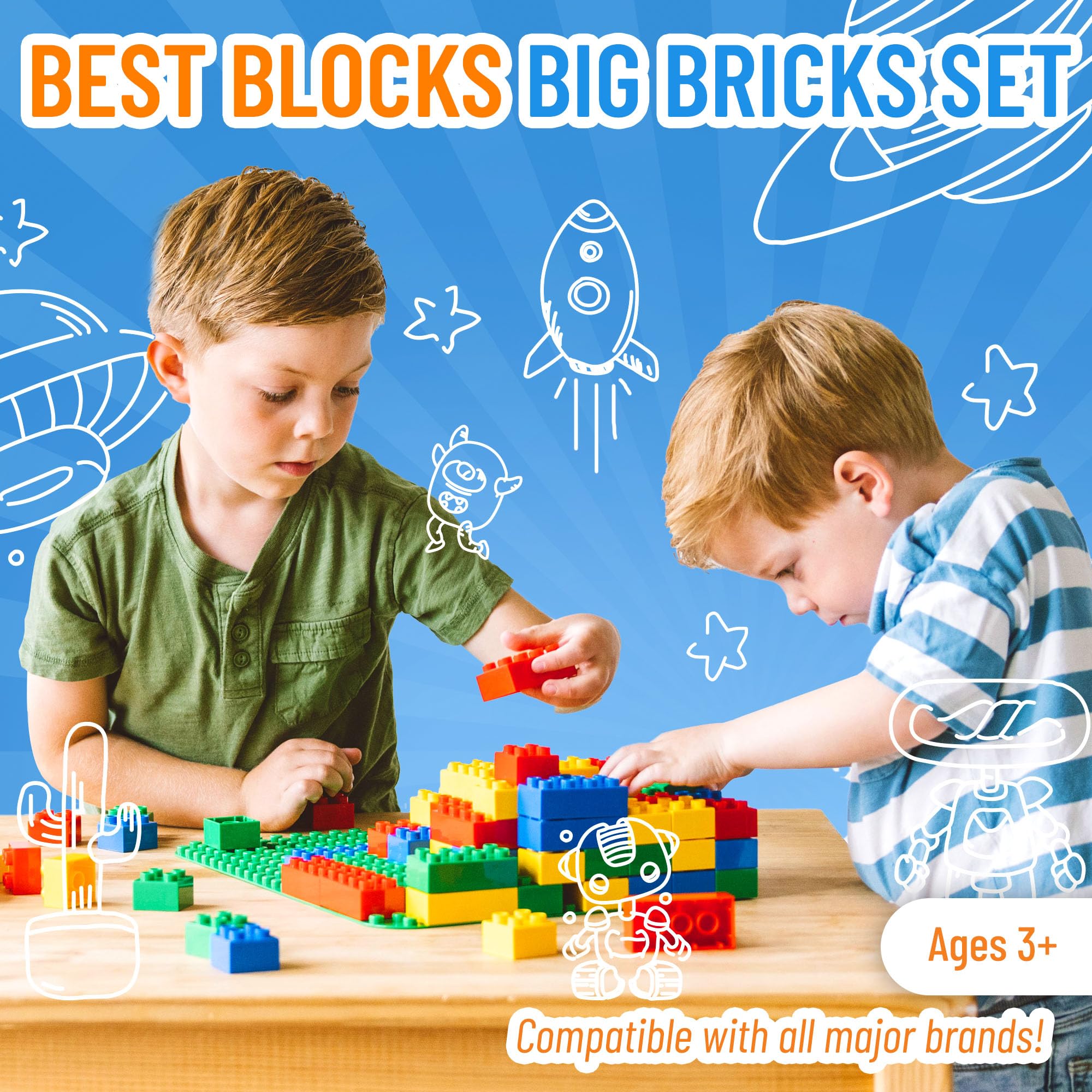 Set de Bloques Grandes Best Blocks, Bloques -Colores Clásico - Imagen 3