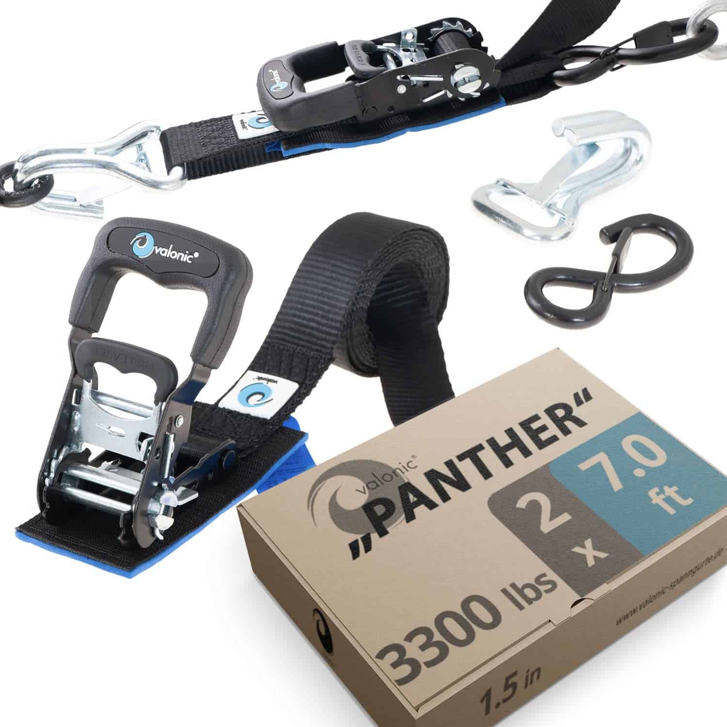 valonic Panther - Correas de amarre para motocicletas con