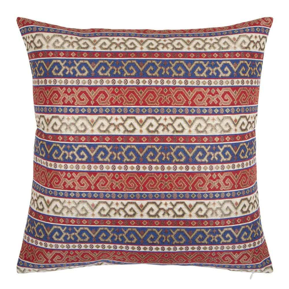 Fundas de cojín pillowerus Kilim rojo y azul - 20 x 20