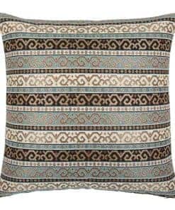 Fundas de Cojín Kilim Grande Pillowerus Turquesa y Negro -