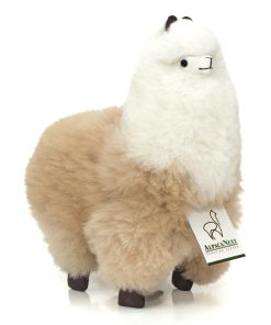 Peluche de AlpacaNext Llama - 12 pulgadas. -Beige y Blanco