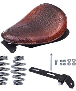 Asiento Individual de Motocicleta de Cuero PU con Resorte y